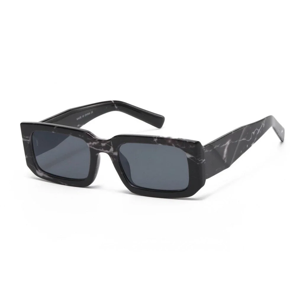 Rimless Sunglasses Dark Black Lens Fashion Shades Cholo Ganster Street Wear New
